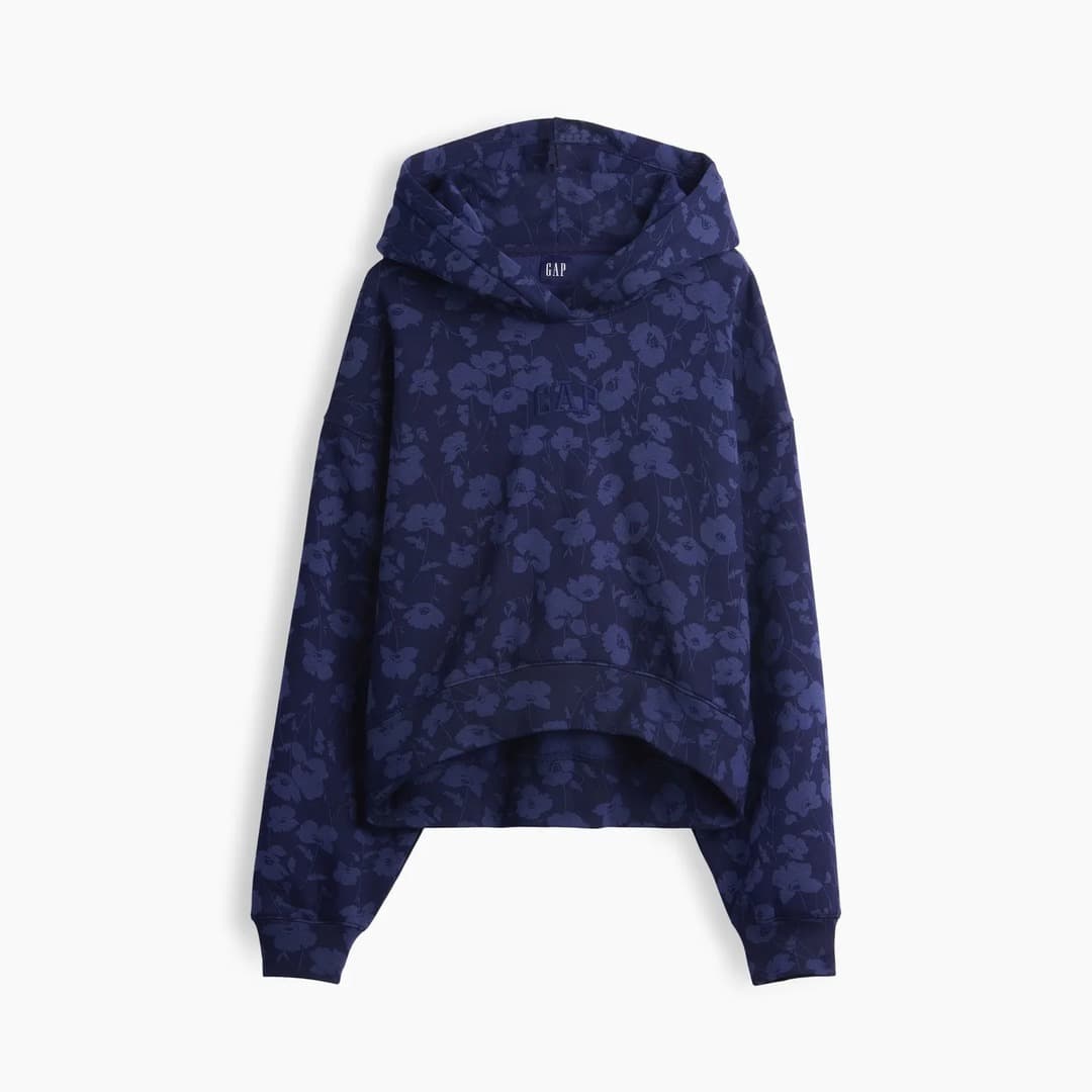 Mor Desenli Sweatshirt